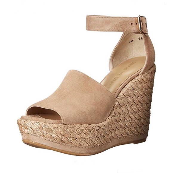 Stuart Weitzman Shoes - Stuart Wietzman Beige Wedges